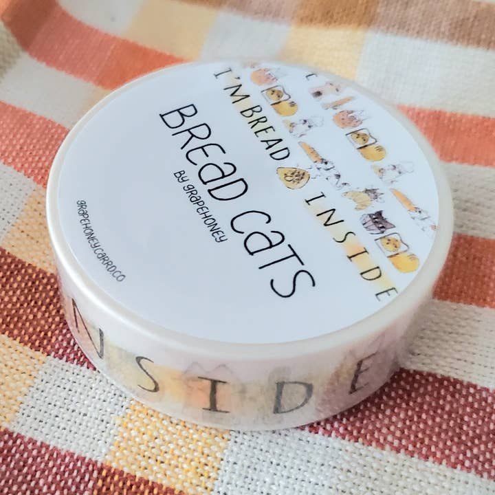 « Bread Cats : ruban adhésif Washi de Grapehoney pour la vente par grapehoney