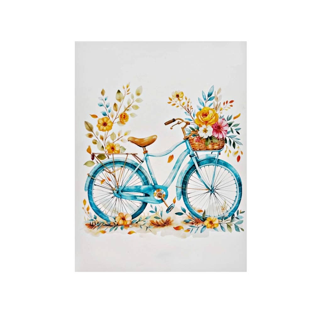 Wonder Paper Art - Wholesale Everyday Greeting Card - 
Flower Bike Pop-Up Card – 3D Bicycle4
