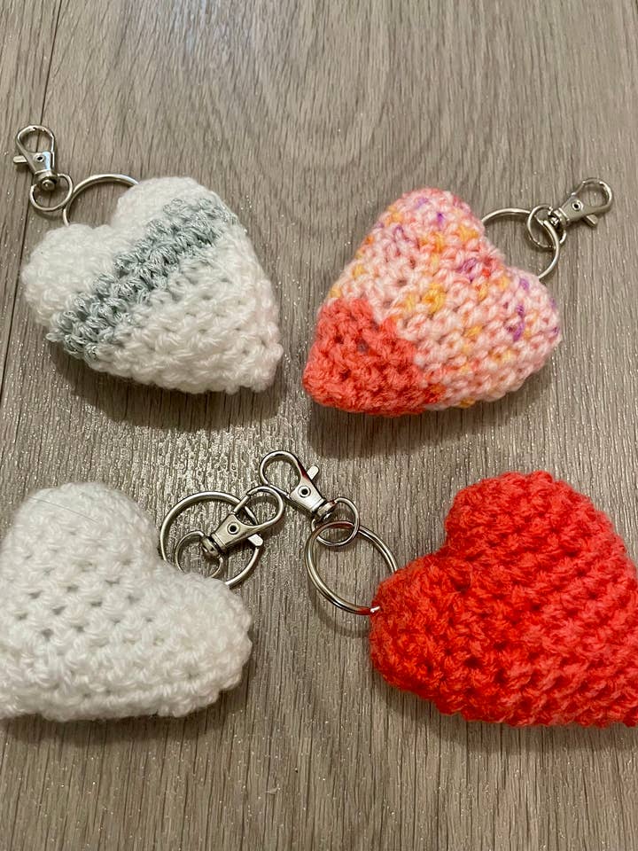 Crochet Heat Keychain  for wholesale by LOVEBOMBUK