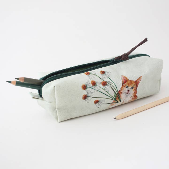 Kasper Katten | Firkantet etui | Kosmetiktaske | Penalhus for engroshandel hos The Blue Rabbit House