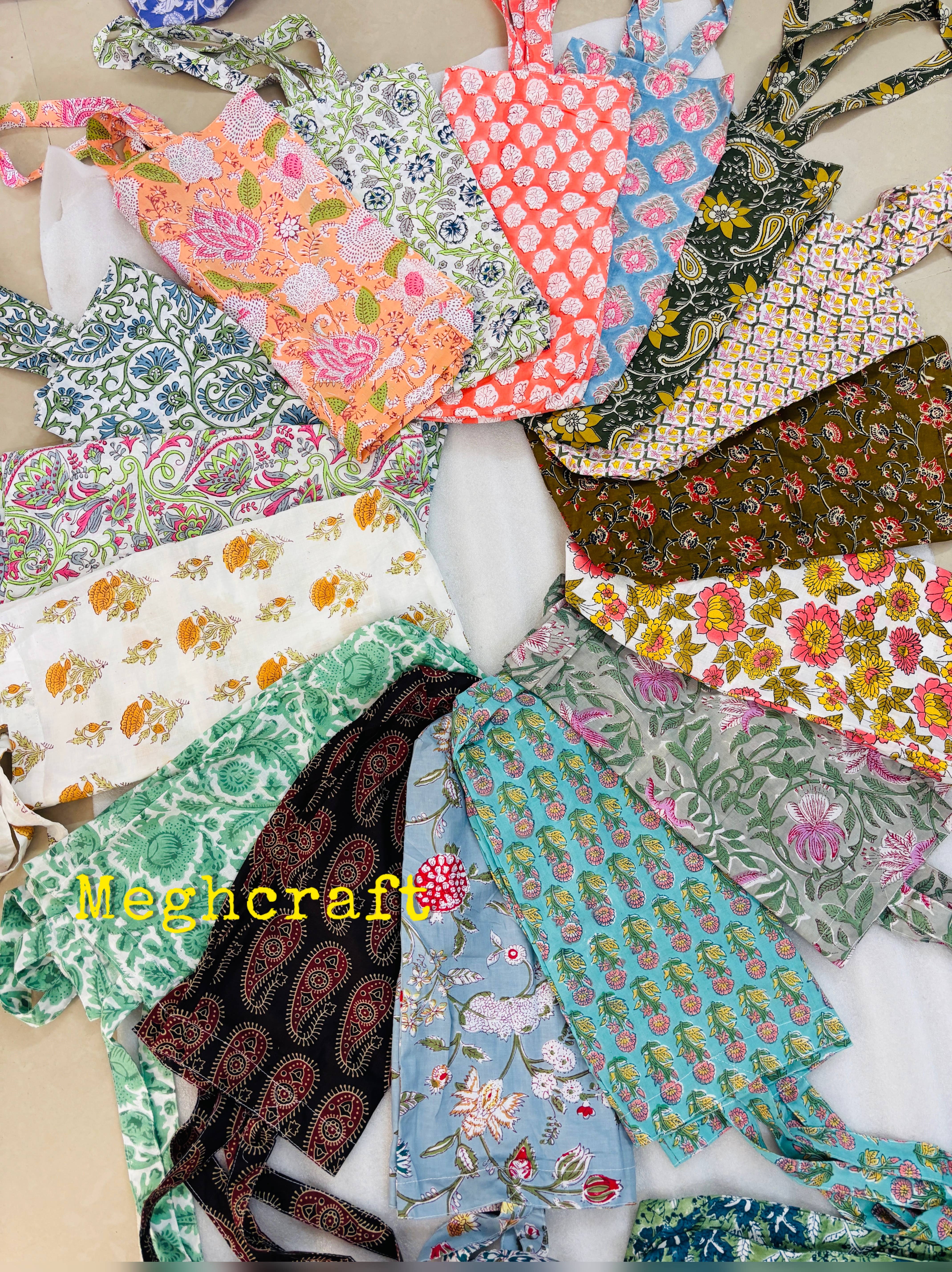 Meghcraft - Vendita all'ingrosso Borsa per shopping/spesa - Borse riutilizzabili in cotone con stampa Indian HandBlock - Shopper da mercato e regalo boutique2