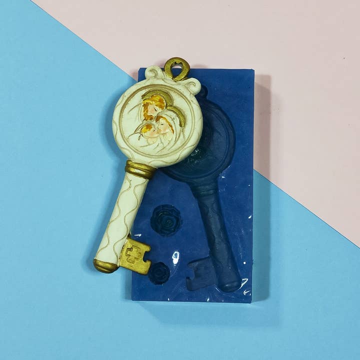 Serena Creazione di Serena Stampone - Wholesale DIY Craft Kit - Nativity Mold on 9cm Key in Silicone for Resin and Plaster5