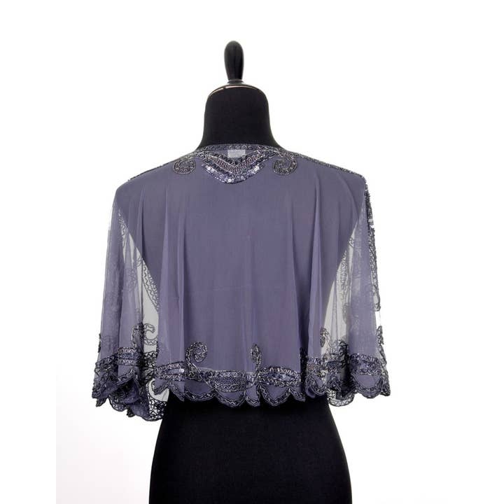 Western Fashion - Wholesale Cape - Women's - 8906 - Beaded Flapper Cape5