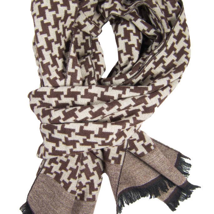 Brun & Khaki Houndstooth för wholesale av DIBI