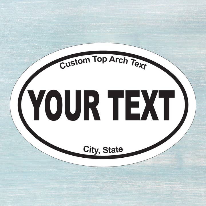 Skylark Printing - Wholesale Sticker - Original Euro Oval Souvenir Stickers