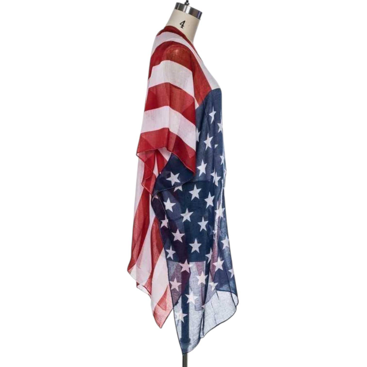 U S A American Flag Printed Kimono for wholesale on Faire1