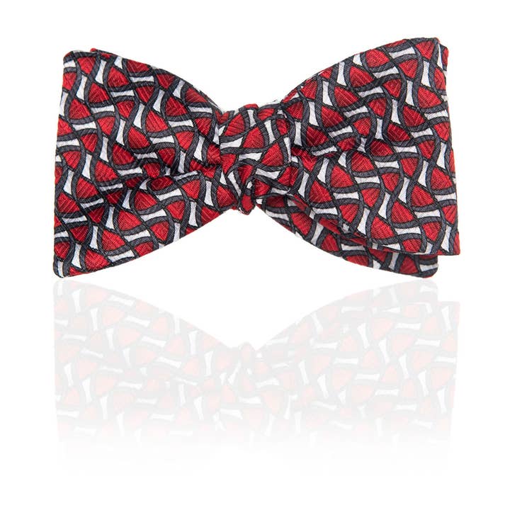 Red Helix Bow Tie for wholesale by The Bow Tie Collective