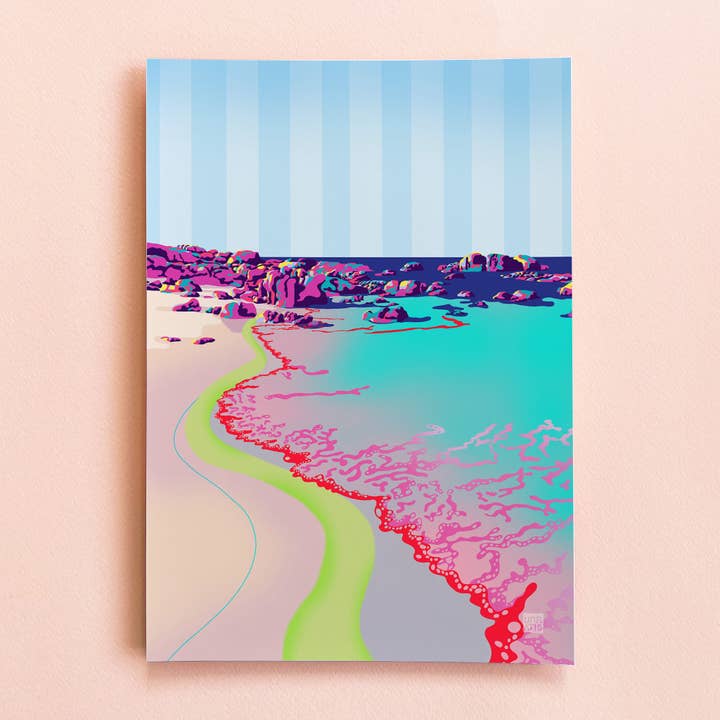 Reta Beach Art Print for wholesale by Unratio