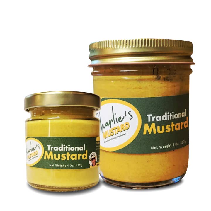 Traditionel sennep for engroshandel hos Charlie's Mustard, LLC