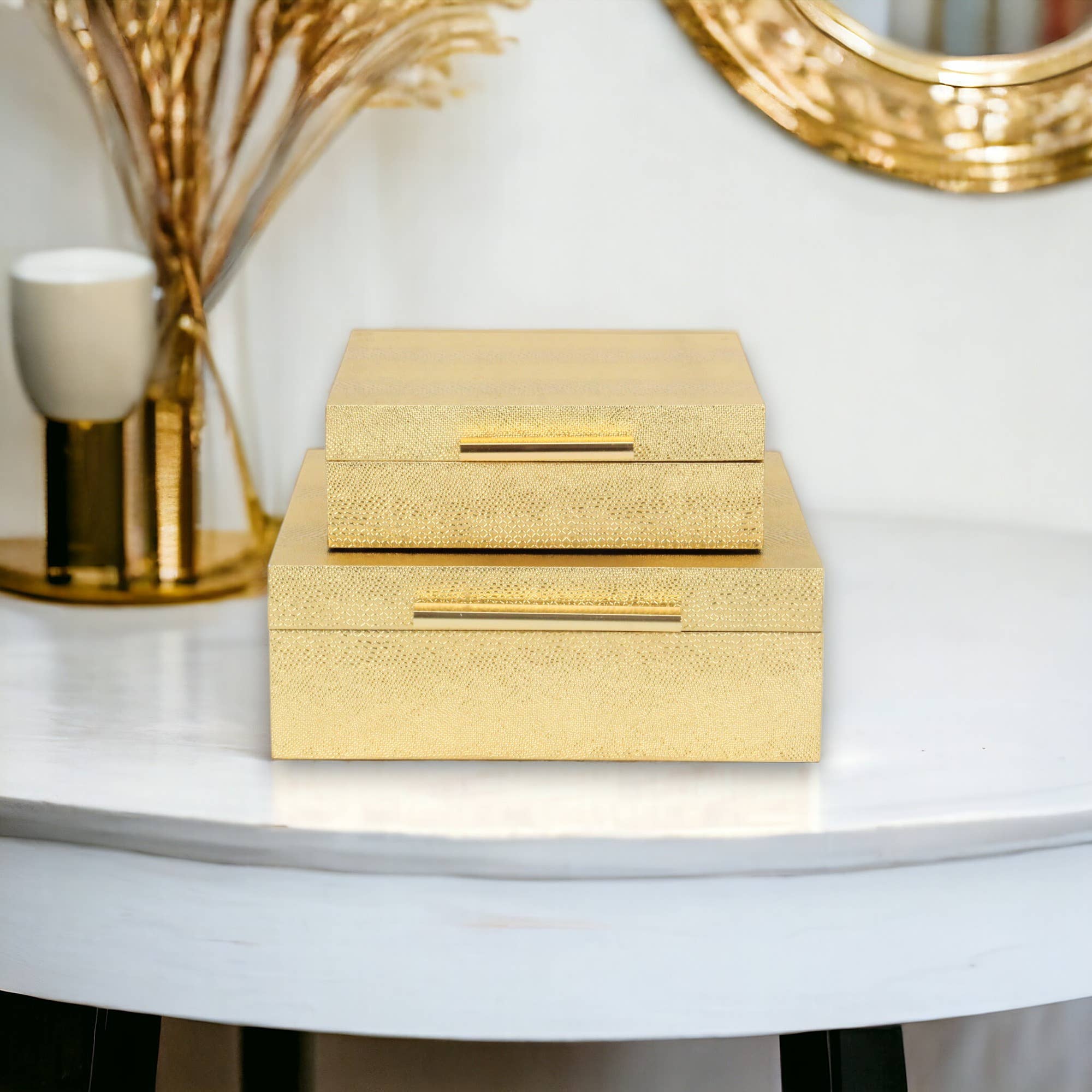 Cheungs Home Decor - Wholesale Decoratief doosje - Lusan set decoratieve vierkante dozen71