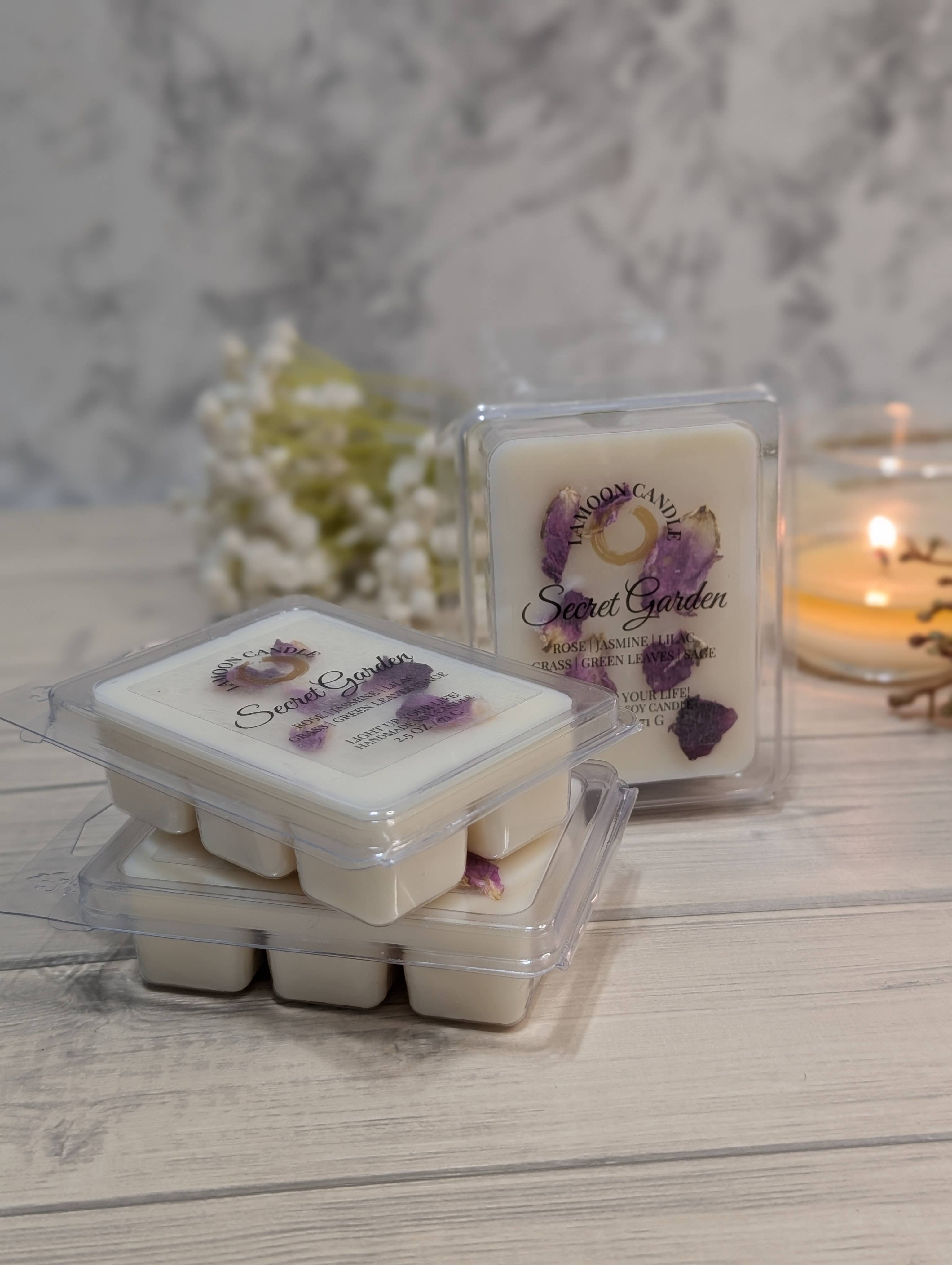 LaMoon Candle - Wholesale Wax Melt - Soy Wax Melts with Real Flowers & Herbs6