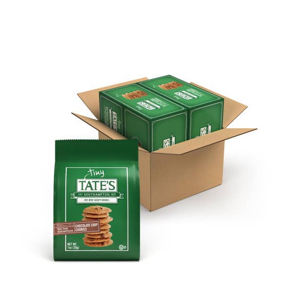 Tate's Bake Shop - Wholesale Cookie - 24ct Tiny Tate's 1oz - Chocolate Chip
