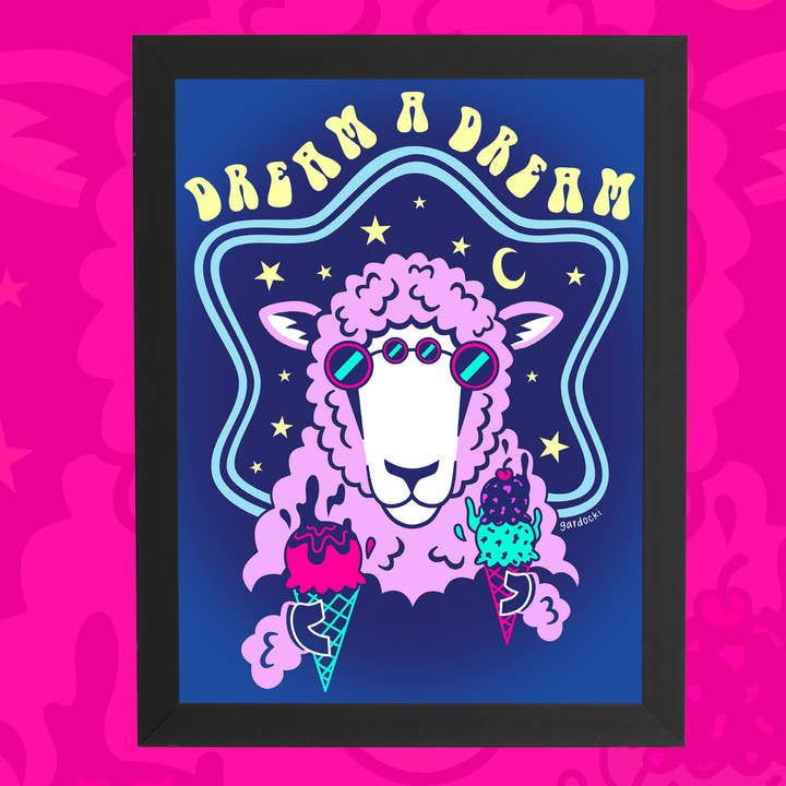 Kühlstes Schaf Ihrer Träume Kunstdruck für den Großhandel von Brianna Gardocki Art