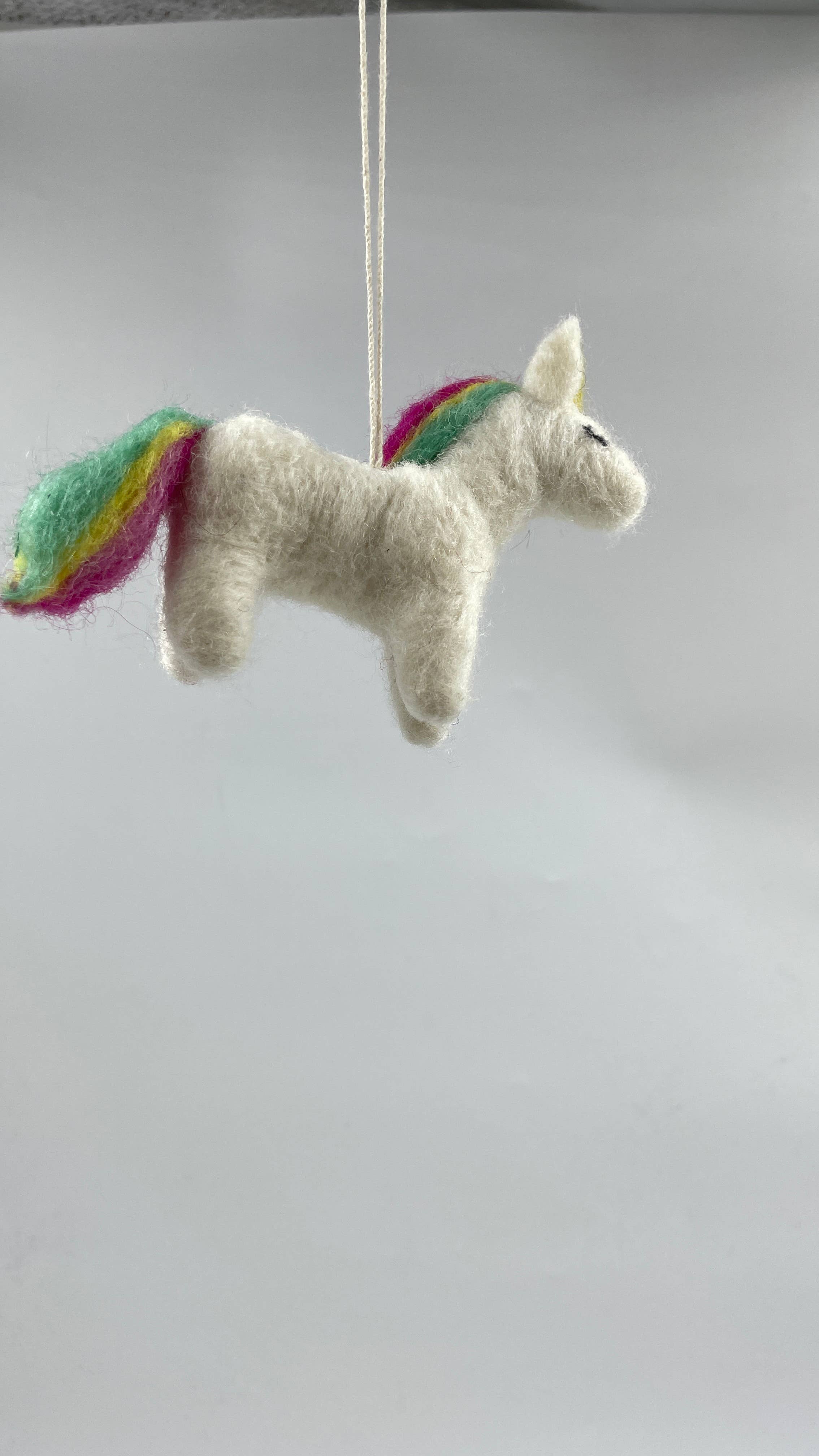 Funky Yak Ltd – wholesale Ornament – Handmade Felt Unicorn Year-round Decoration4