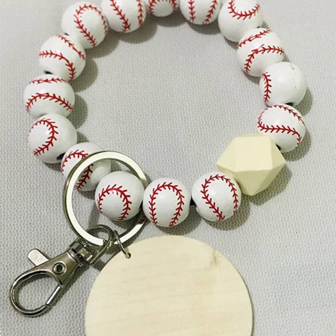 UNISHE - Wholesale Keychain – Women's - JH001 Football Basketball Wool Beading Design Key Ring2