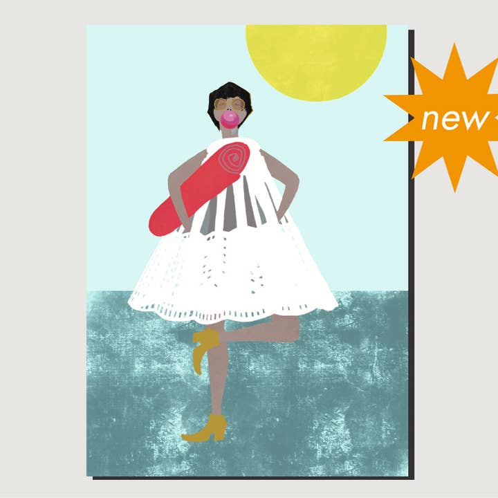 Carte de vœux FEDERKLEID pour la vente par madame.peng