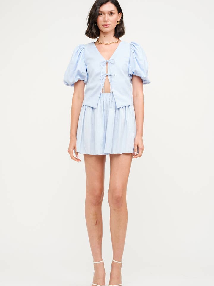 Aria Blue Blouse for wholesale by Sofie the Label