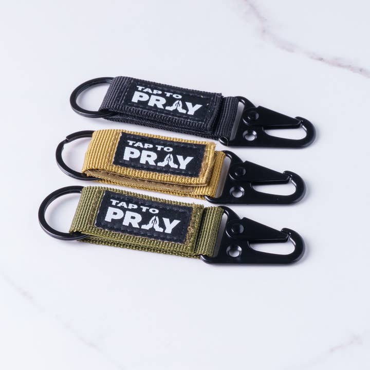 Tap To Pray™ - Tactical Carabiner Keychain for wholesale by Versible