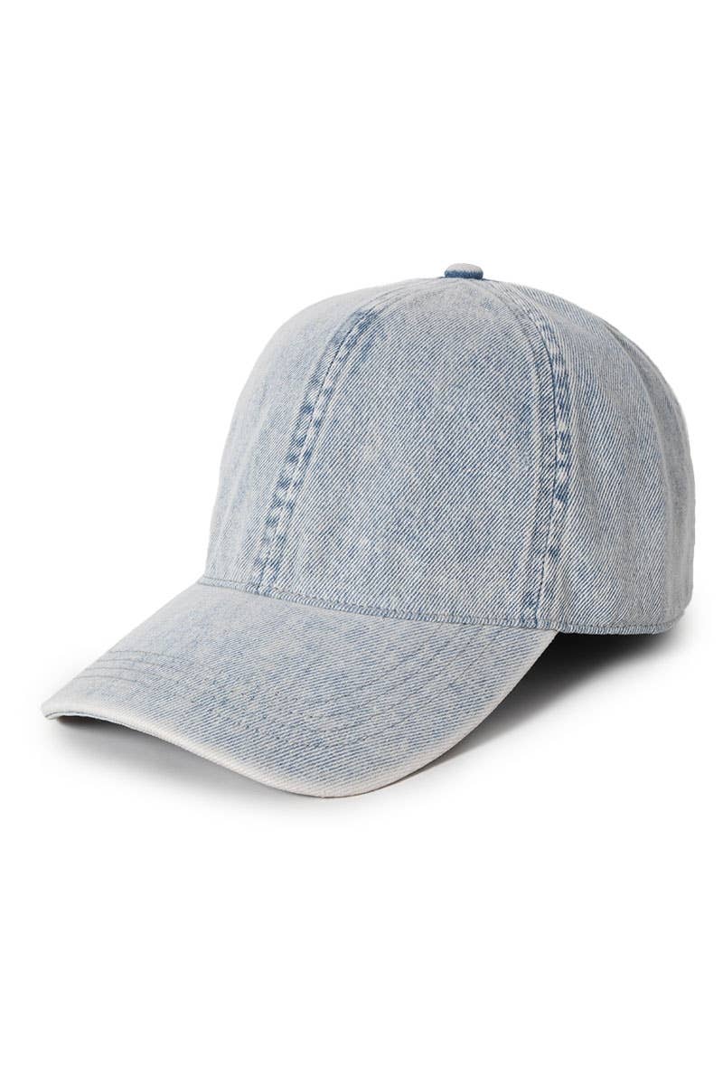 David And Young - Wholesale Baseball Cap - Unisex - FWCAP3478 - Denim Cotton Baseball Cap