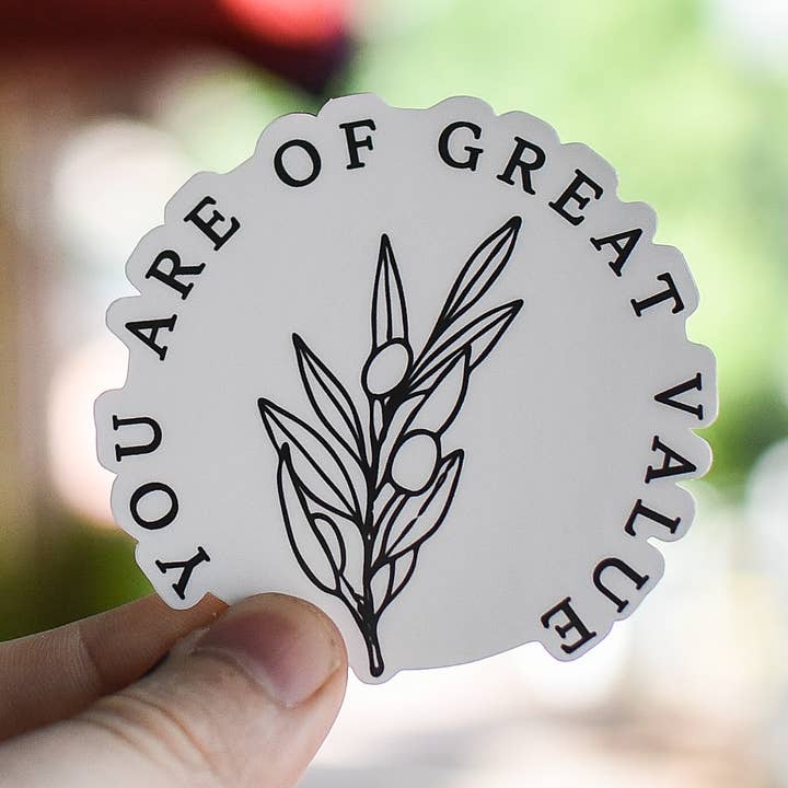 Je bent van grote waarde - Sticker voor wholesale door Still Magnolia