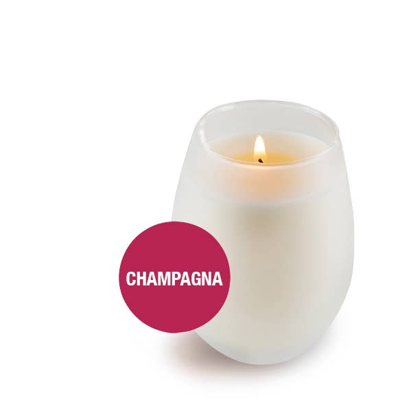 Champagna Bambina Candle for wholesale by Saluté by Sempre Beve