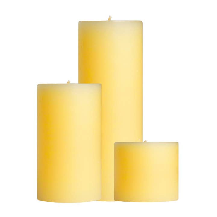 Mole Hollow Candles - Wholesale Pillar Candle - Rain Scented Pillar Candles - 3x3", 3x6", 3x9" Sizes3
