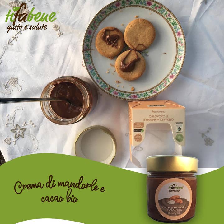 Le deliziose pasticceria sas Ti fa bene bio - Wholesale Nut Butter - Crema spalmabile di mandorle e cacao biologica Greedy2