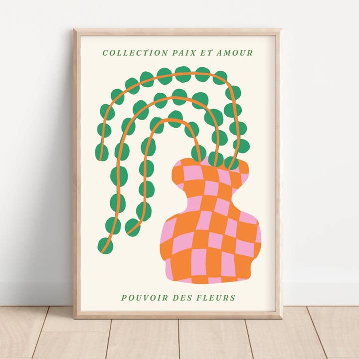 Arte da parete astratta Flower Power 0.8 per la vendita all'ingrosso da parte di Moonshine Prints