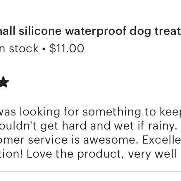 Walking Paws Boutique - Wholesale Pet Treat Pouch - Cat/Dog - Small silicone waterproof dog treat pouch, attach to leash