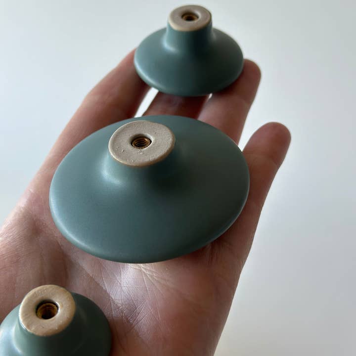 Aspegren Denmark - Wholesale Knob/Pull - Knob Maxi - Matt - Petrol Solid2