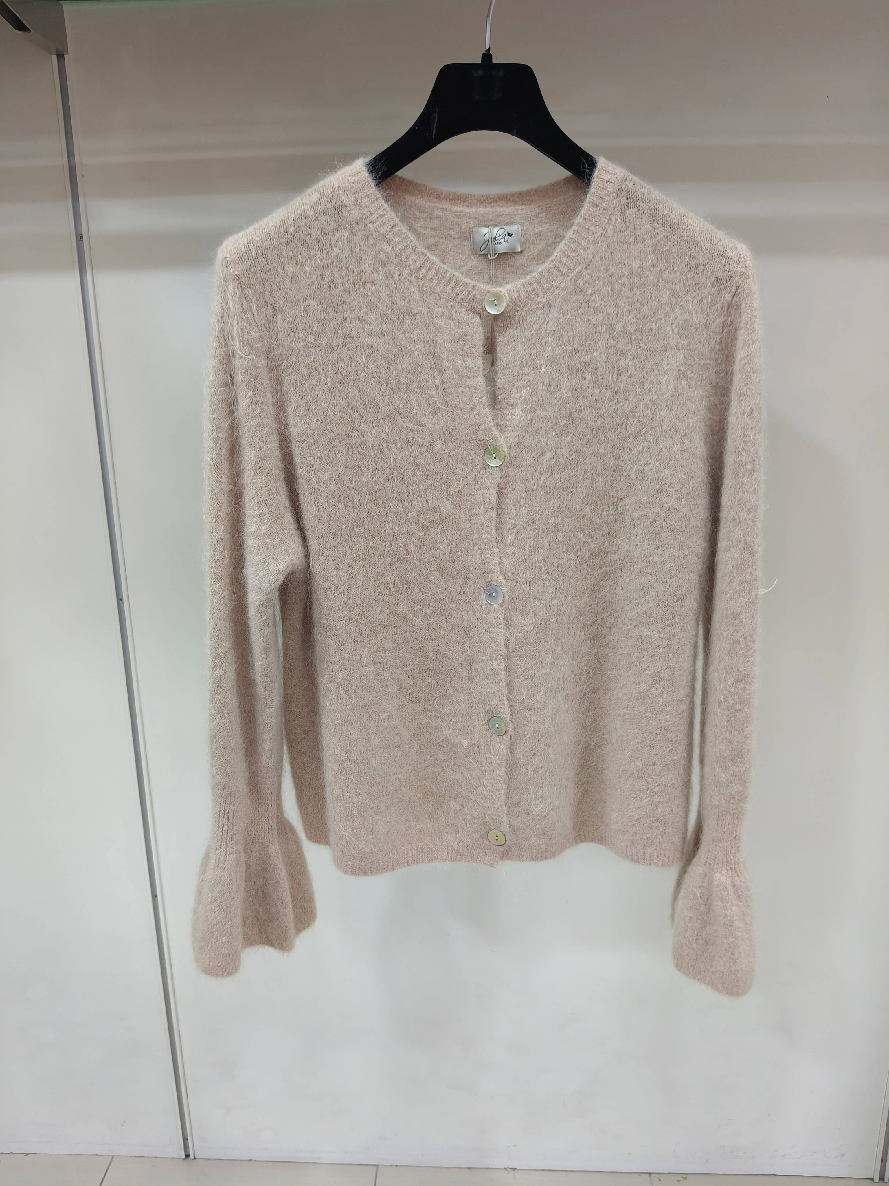 JULIA PARIS - Wholesale Cardigan - Women's - Buttoned cardigan in Baby Alpaca4