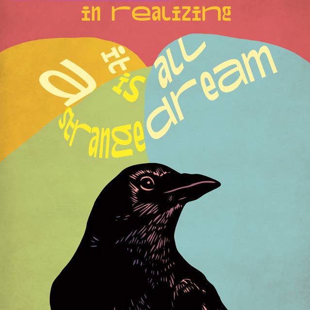 Impression artistique de citation inspirante sur le bonheur RIN-04 pour la vente par Rigel Paper