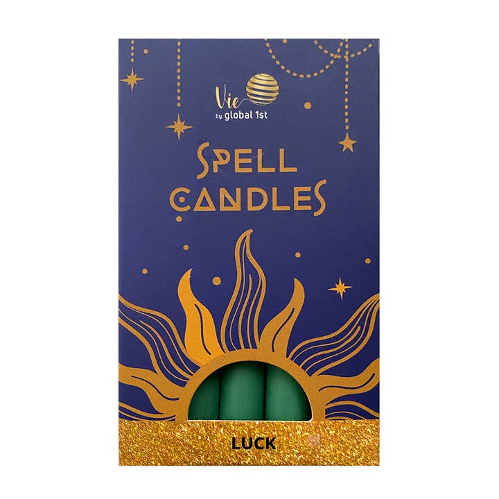 VIE - Vendita all'ingrosso Candele cilindriche/candelieri - Candele Spell, fatte a mano e inodore, confezione da 5