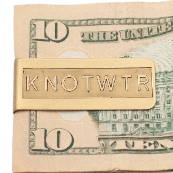 "MONEY ON MY MIIND" Money Clip for wholesale by KNOTWTR