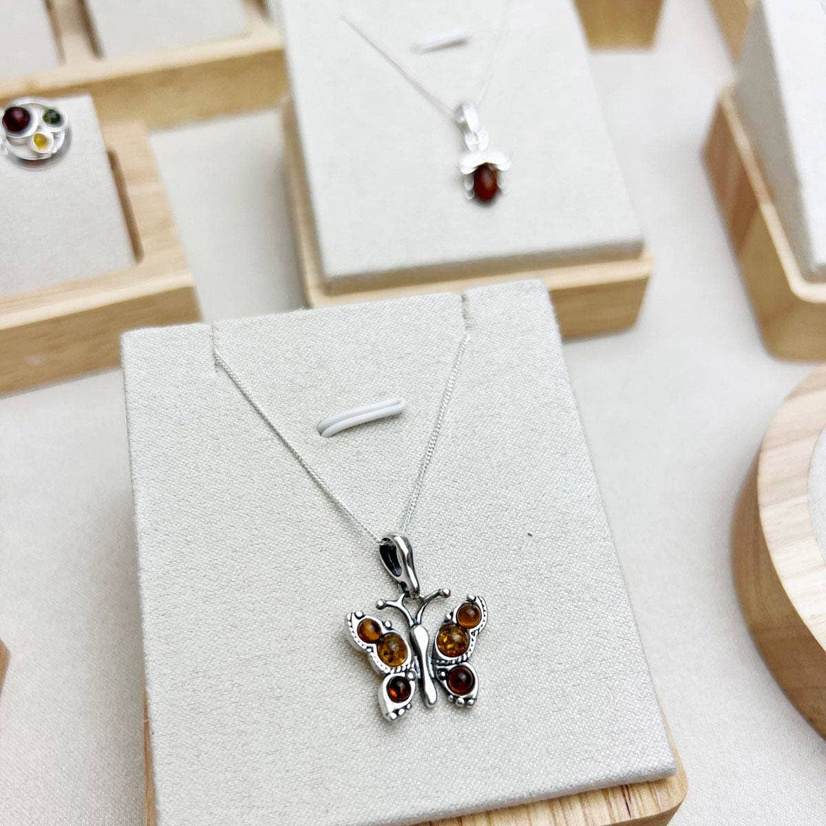 SilverAmber Jewellery - Wholesale Jewelry Set - 925 Sterling Silver & Genuine Baltic Amber Jewellery Starter Pack - SP17