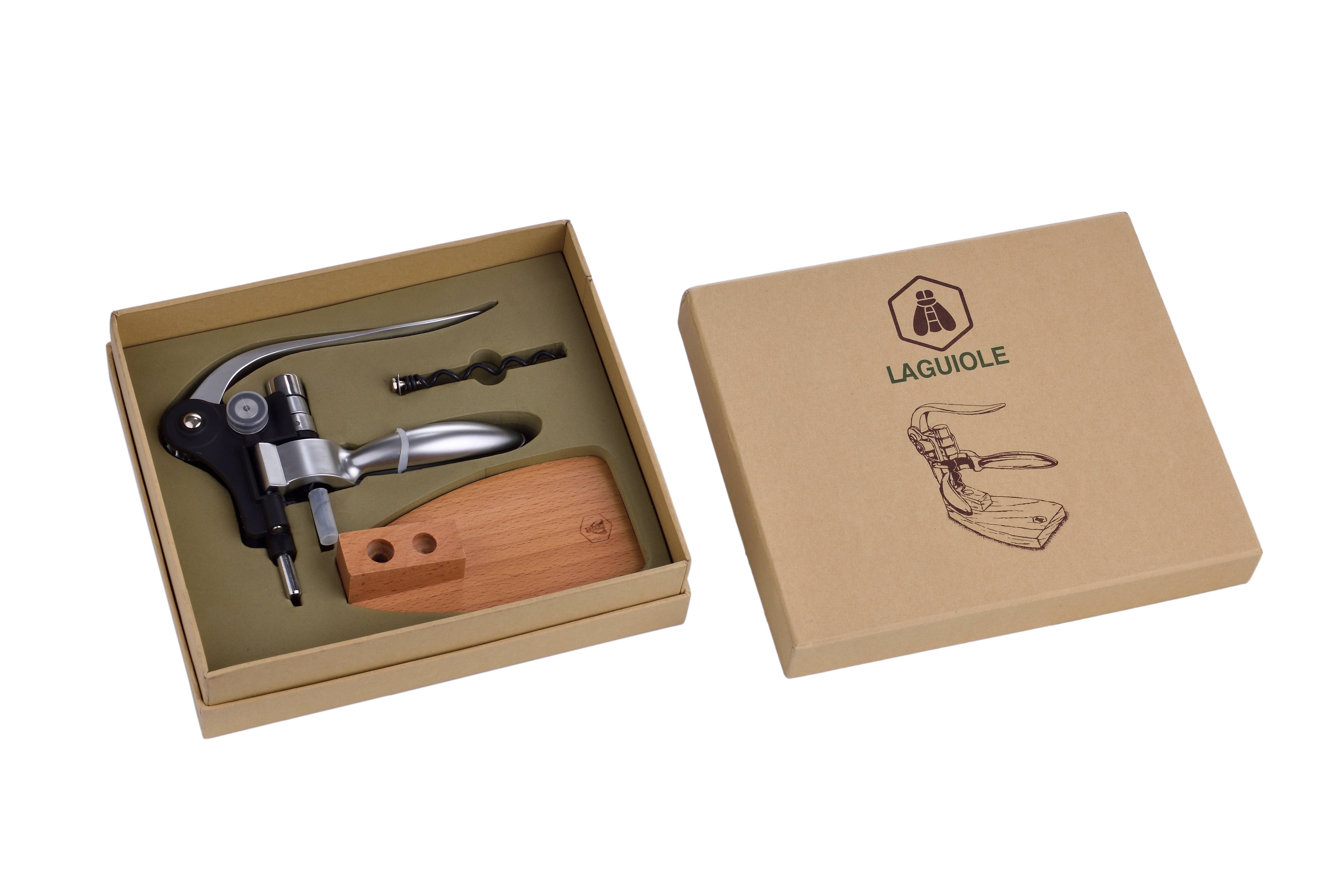 Laguiole - Wholesale Bottle/Wine Opener - Lever corkscrew on stand6