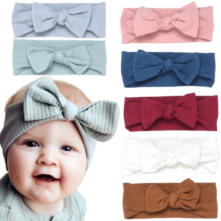 Three Little Tots - Wholesale Fashion Headband - Baby - Ribbed Knot Headband