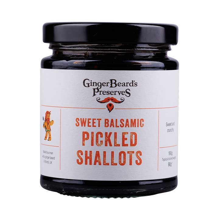 GingerBeard's Preserves – wholesale Pickled vegetables – Sweet Balsamic Pickled Shallots0