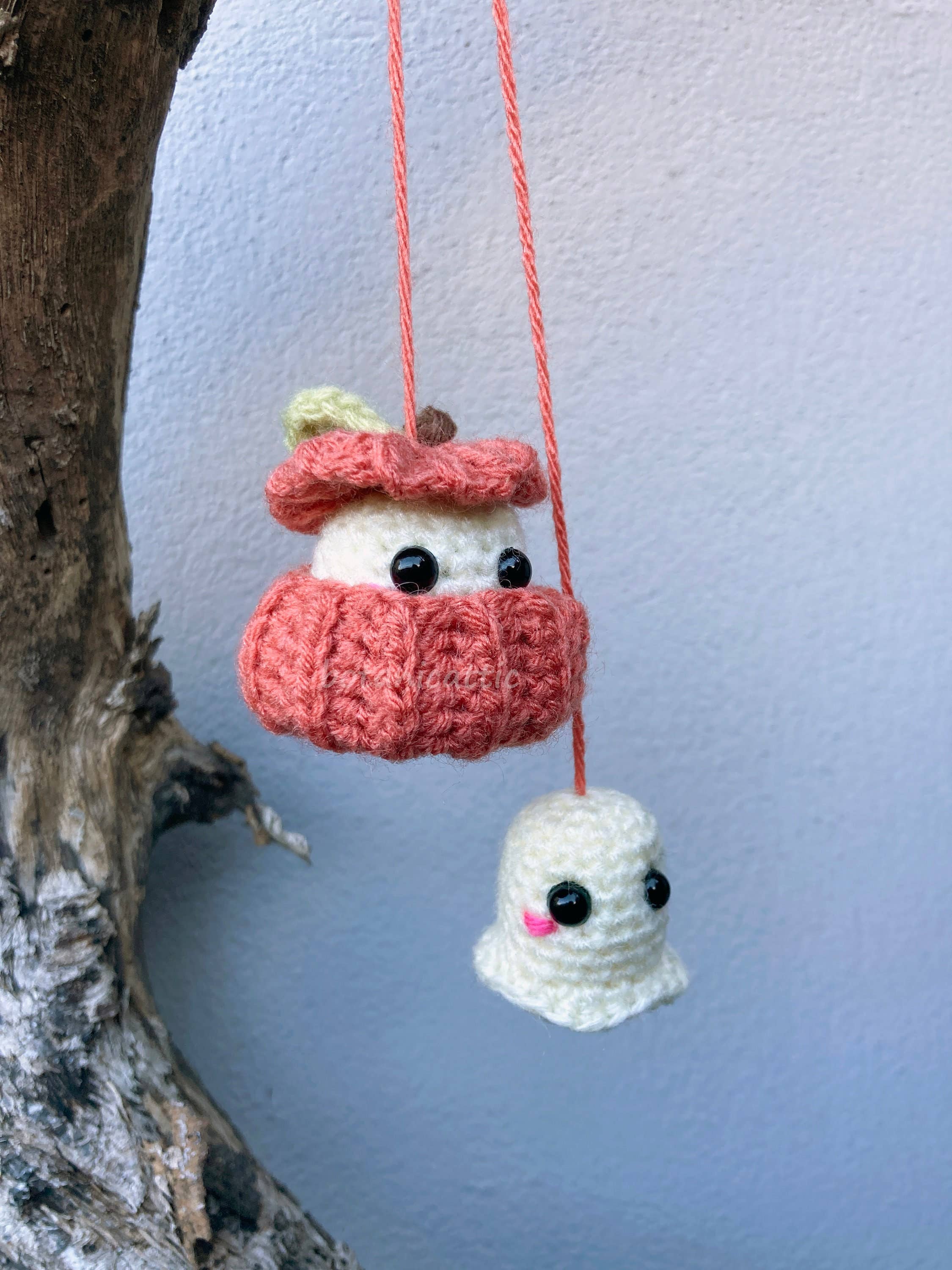 Anh2 LTD – Großhandel Tischdeko – Gruselige Halloween-Autohängedeko häkeln, Kürbis, Geist häkeln4