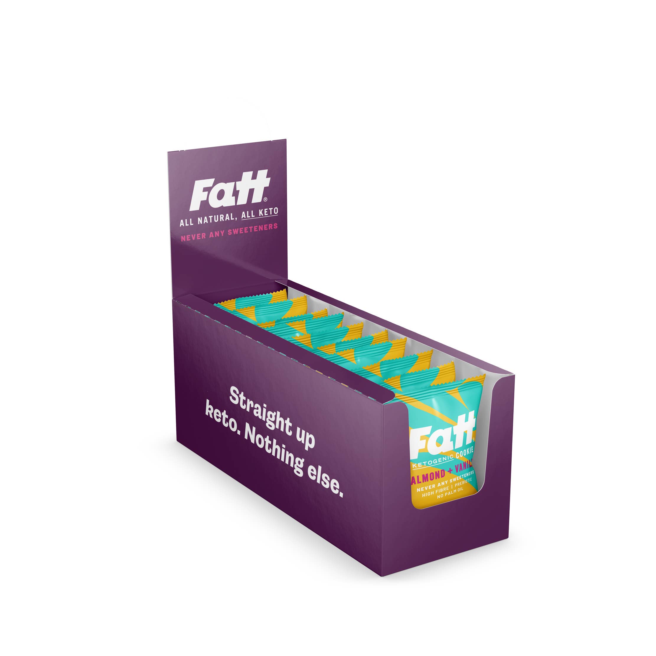 Fatt – wholesale Biscuit – Fatt Almond + Vanilla Keto Cookie (12 x 30g)