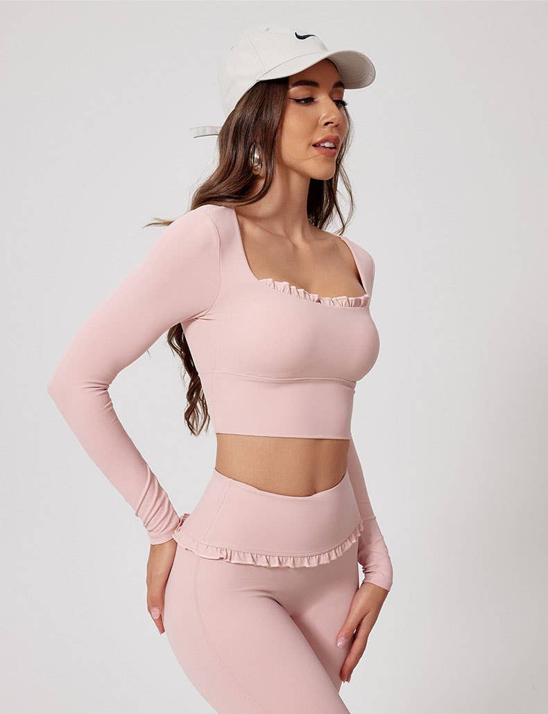 Crave by FW - Wholesale Athletic Top - Women's - Long Sleeve Crop Sports T-Shirt7