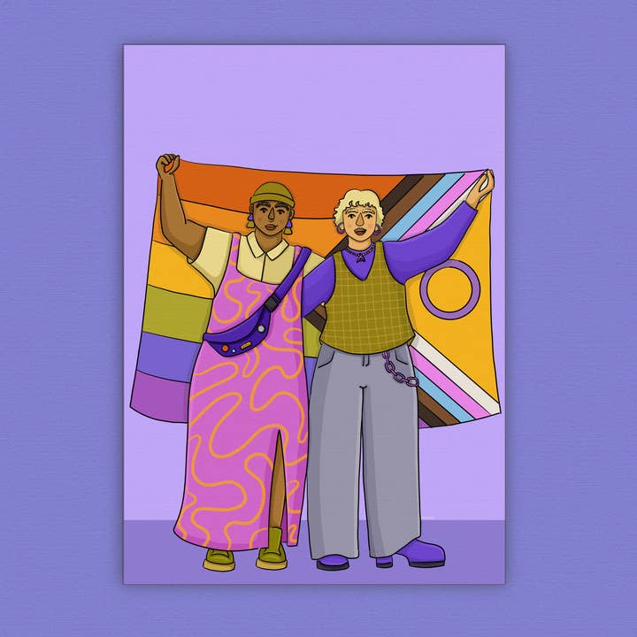 Poster "Queere Sichtbarkeit“ für den Großhandel von Illustramyy