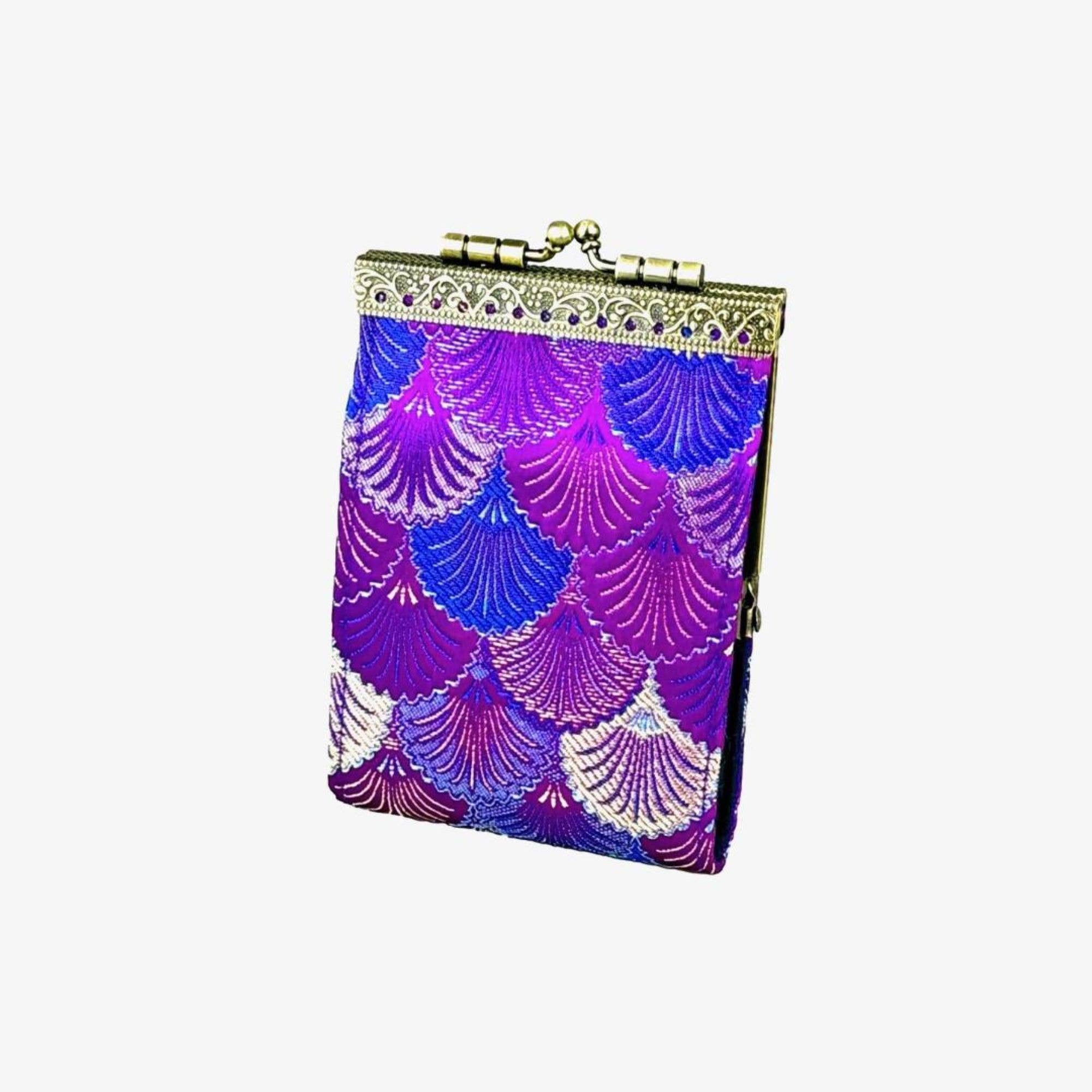 Cathayana - Wholesale Card Holder - Women's - Small Shell Brocade RFID Card Holder4