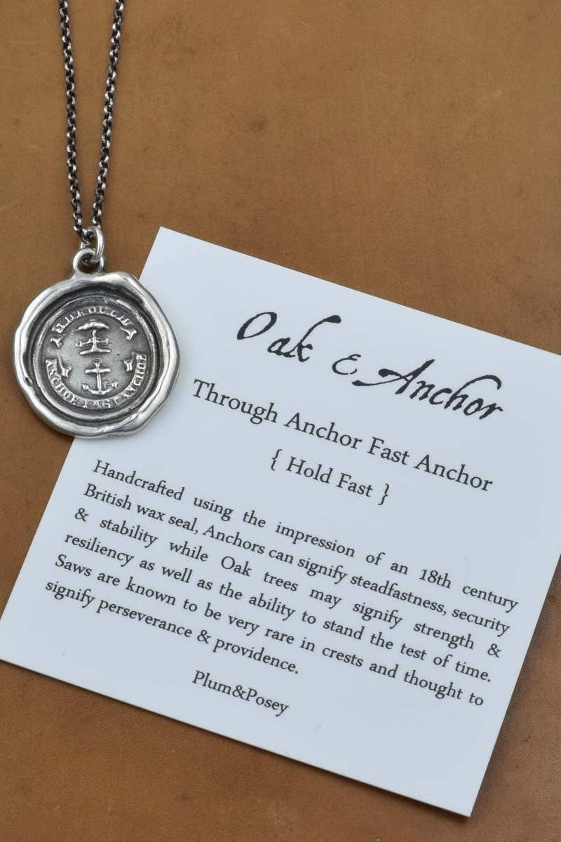 Plum and Posey - Wholesale Pendant/Charm Necklace - Oak and Anchor - Hold Tight1