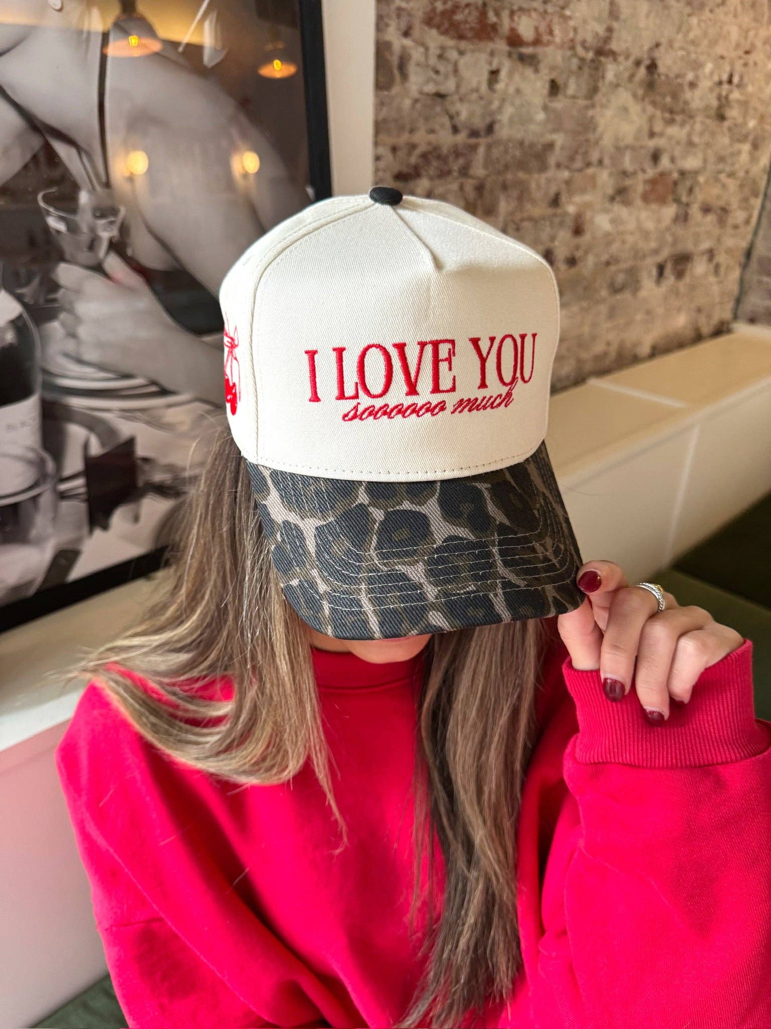 KENZKUSTOMZ - Wholesale Trucker Hat - Women's - I Love You Sooooo Much - Leopard Vintage Hat6