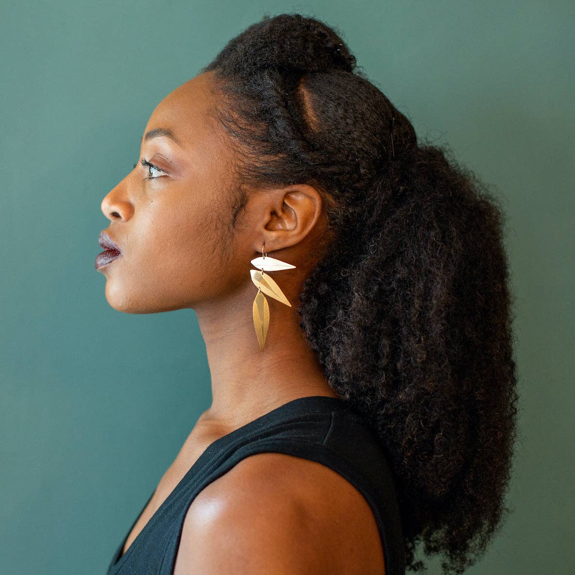 Carolyn Keys - Wholesale Dangle Earrings - Leaf Punk Earrings1