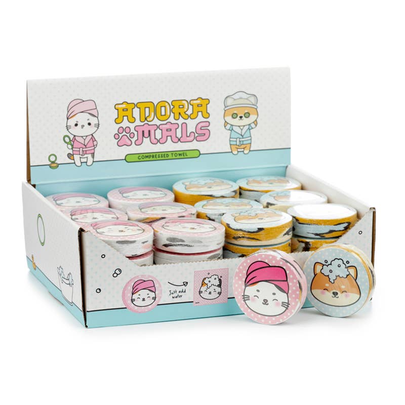 Puckator Ltd – Engroshandel Sportshåndklæde – Adoramals Kæledyr Komprimeret Rejser Håndklæde0