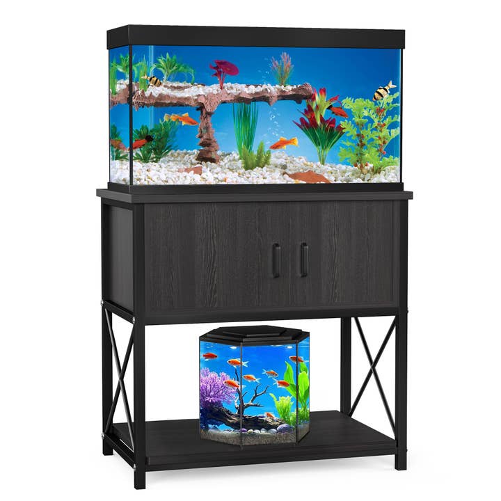 EP Design Lab - Wholesale Cabinet - 20-29 Gallon Black Aquarium Stand Wooden Cabinet