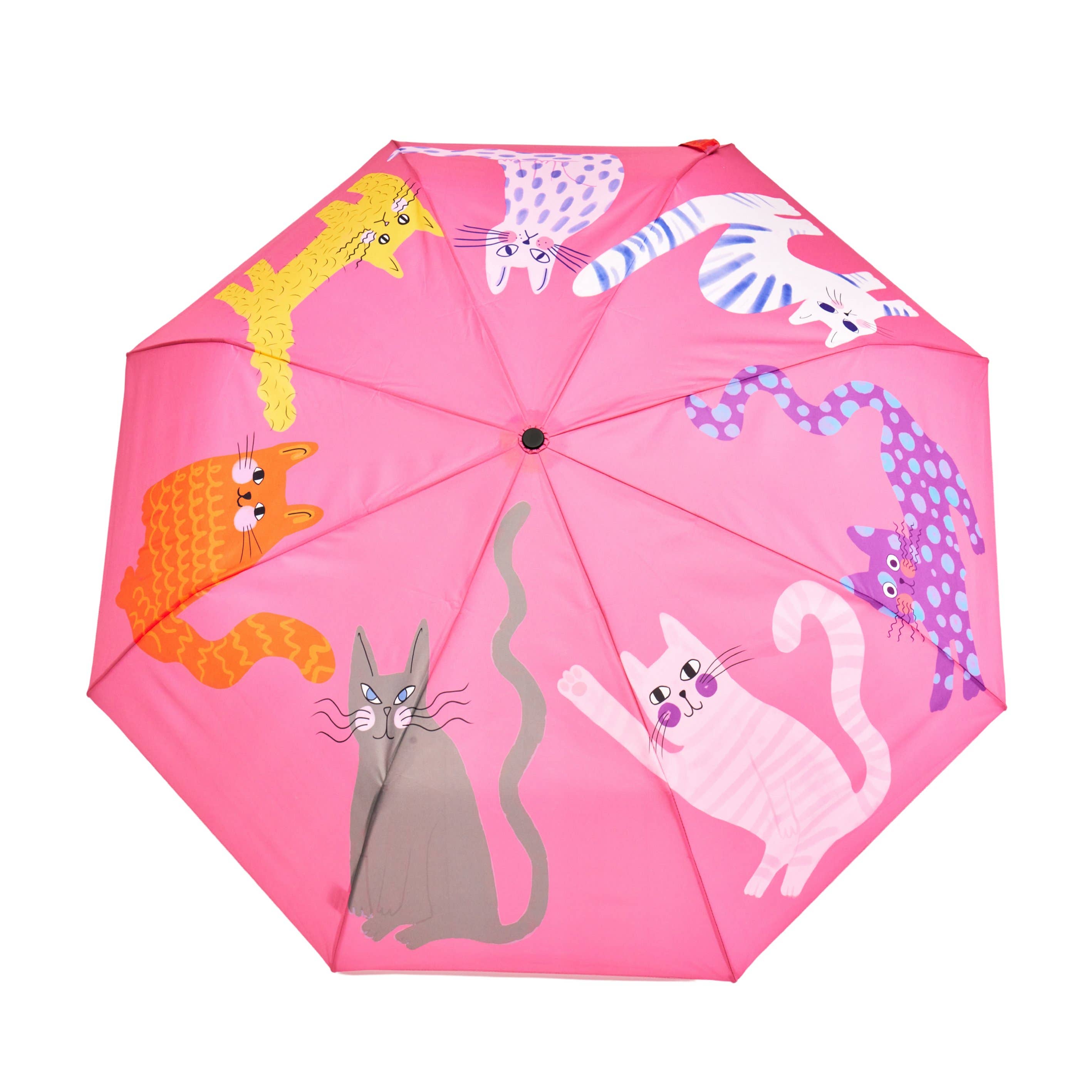 Original Duckhead UK – wholesale Umbrella – Unisex – Multipack - Fuchsia/Lime/Ice Arty Cats Duck Umbrellas5