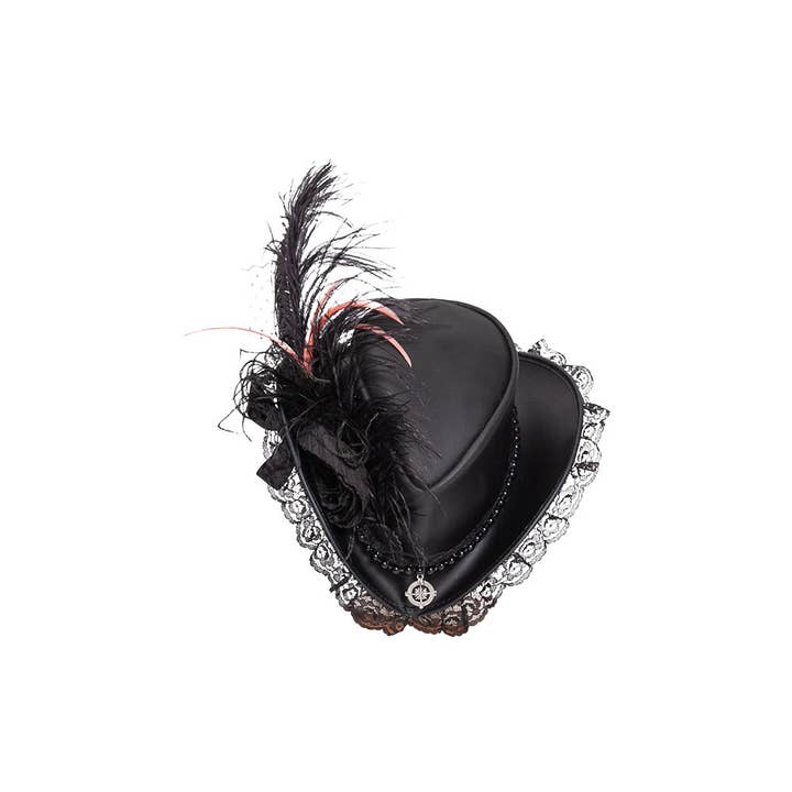 Black Genuine Leather Top Hat - Style Posh for wholesale on Faire